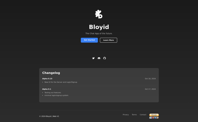 Landing page