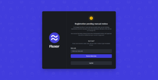 Fluxer registration pending approval